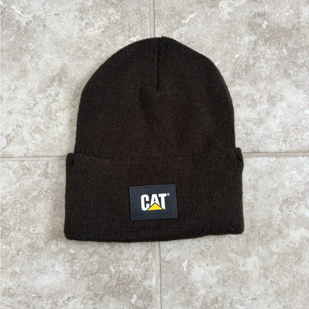 Caterpillar CAT Men's Logo Knit Cap Green One Size Work Wear